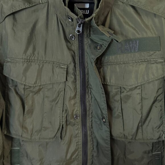 G-Star Raw Rovic Overshirt Lightweight Utility Military Jacket Green Men's Large - Picture 7 of 13